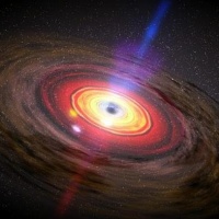 Artist's impression of a black hole